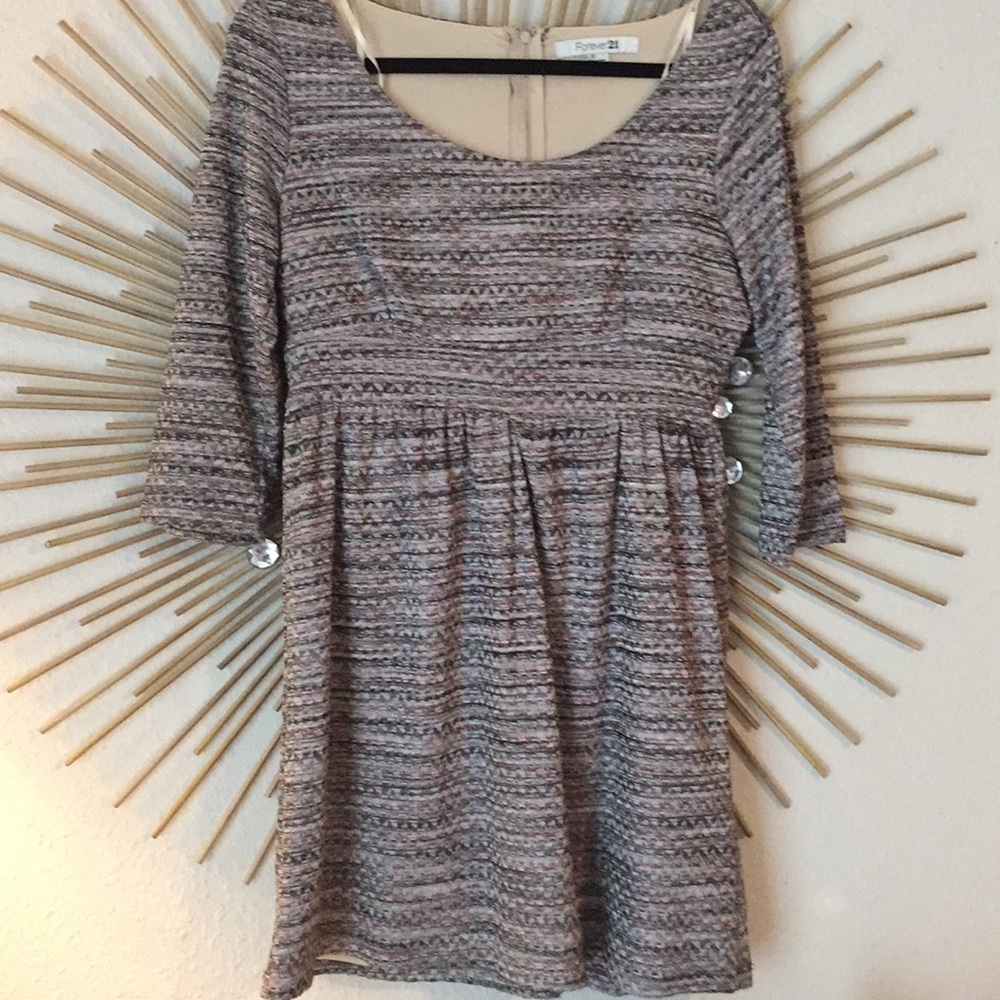 Silk threaded mini dress